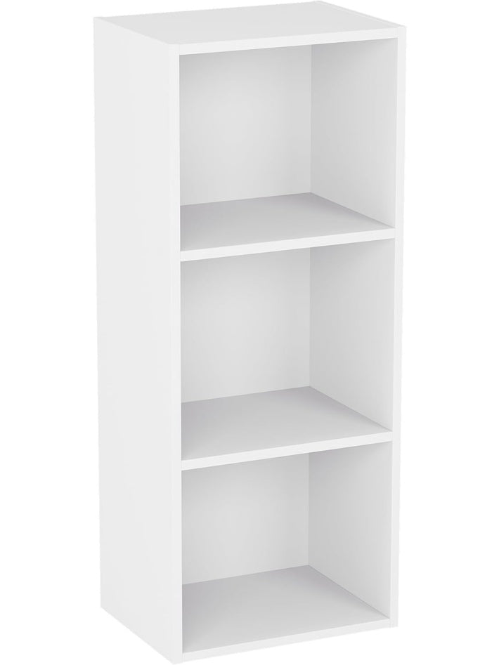 Estanteria de madera con tres niveles diseno moderno para oficina salon o