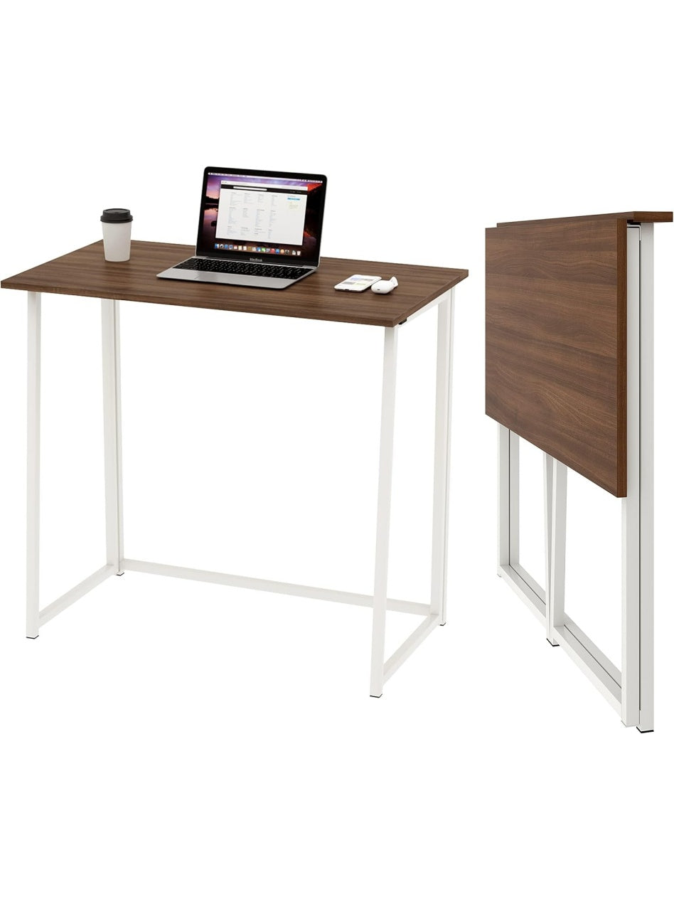Mesa Plegable Compacta para Ordenador y Manualidades con Montaje Sencillo en Acabado
