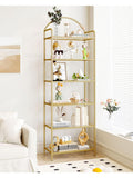 Estanteria vertical de seis niveles con estructura metalica para libros plantas decoracion y