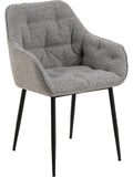 Set de Sillas Tapizadas para Comedor con Respaldo Alto Asiento Acolchado y Patas
