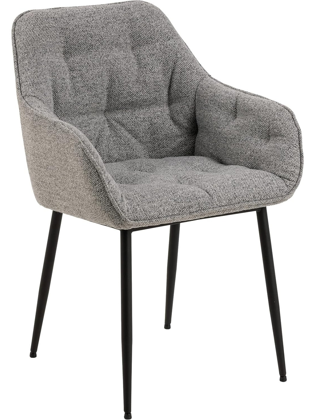 Set de Sillas Tapizadas para Comedor con Respaldo Alto Asiento Acolchado y Patas