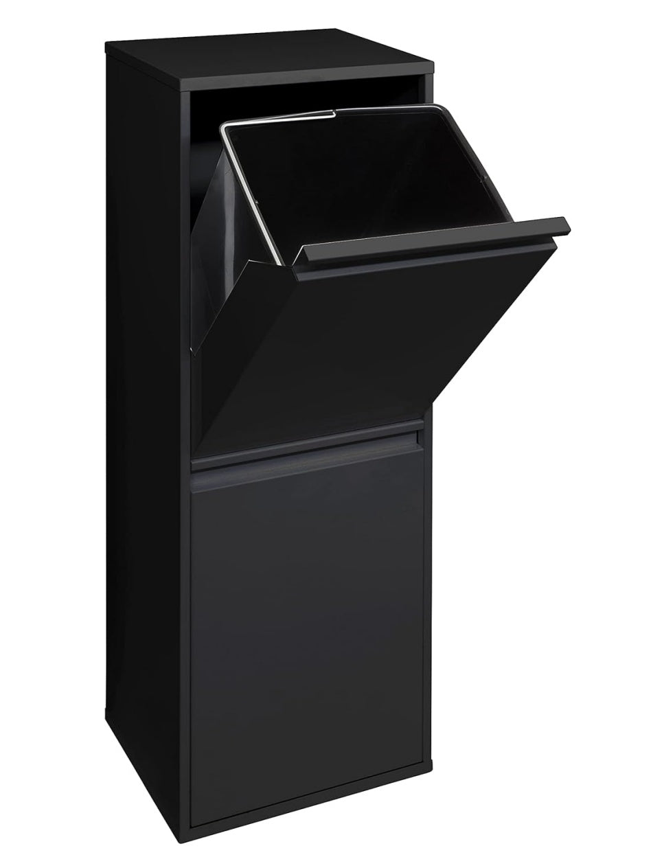 Cubo Metalico para Reciclaje con 2 Compartimentos
