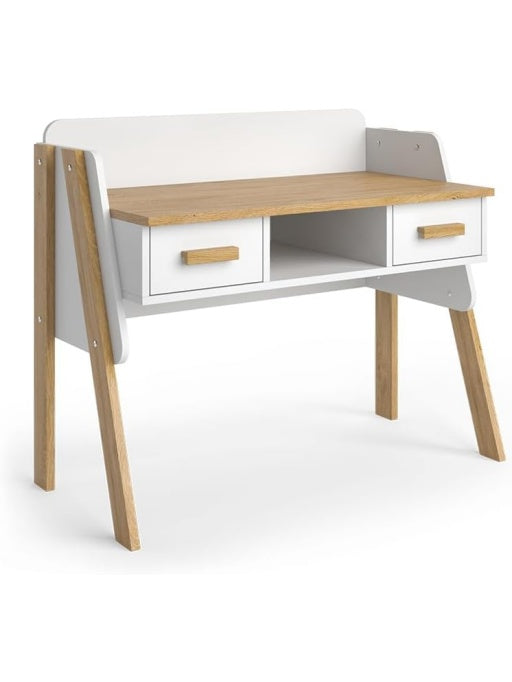 Escritorio Compacto Moderno para Oficina con Diseno Blanco y Espacio de Trabajo